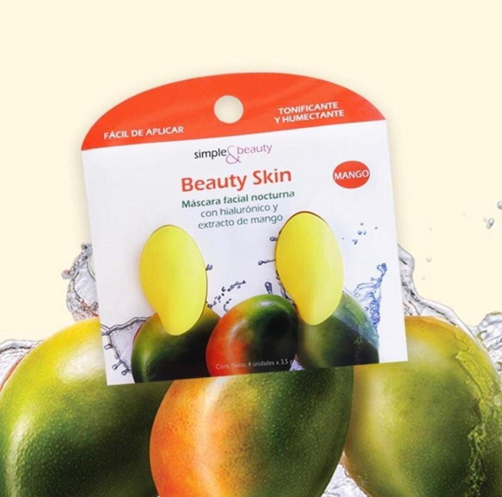 Simple&Beauty Máscara Facial Nocturna con Extracto de Mango - 4U